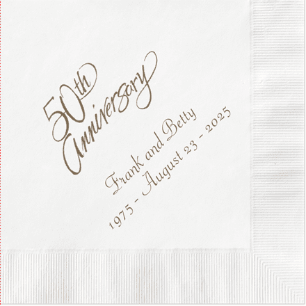 Anniversary Napkins